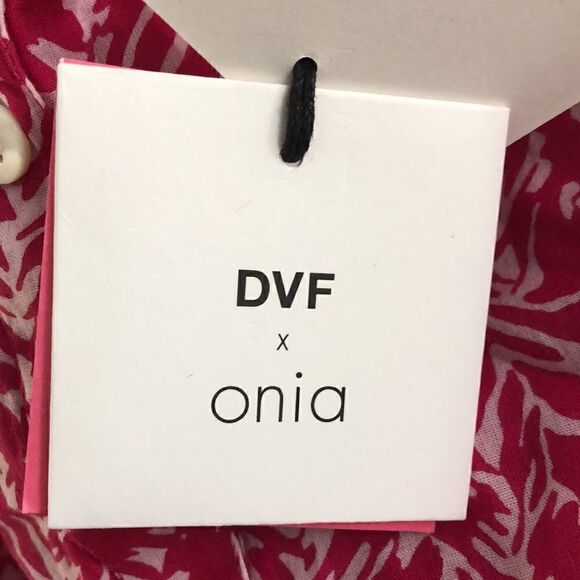 DVF x ONIA Flora Dress Fuchsia Purple Diane Von Furstenberg - Picture 7 of 12